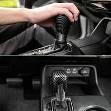 Compatible With Honda Civic 2022 2023 2024 2025 2026 For CRV HRV 2023 2024 2025 2026 For Accord 2018-2024 2025 2026 Accessories Car Center Console Gear Shift Knob Cover Trim Cap -Red Carbon - 黑碳 - 查看 4