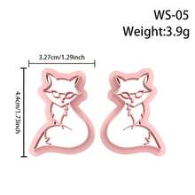 Autumn Fox, Pumpkin, Maple Leaf, Mushroom Soft Clay Molds, High Precision Cutting Molds For DIY Creative Decorations Like Earrings, Brooches, Pendants, Keychains, Handmade Polymer Clay Earring & Pendant Making Kit, Holiday Gift