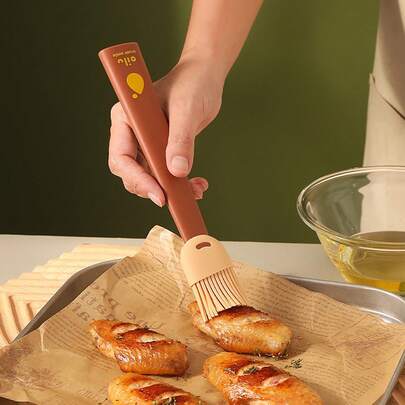 Cabin Kangaroo 2pcs Silicone Basting Brush, Kitchen Baking, Outdoor BBQ, Heat Resistant, Pancake, Grilled Meat, Flatbread, Home Cooking, Catering, Cooking Efficiency, Cooking Quality