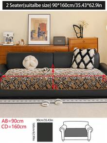 1 Stück Herbst/Winter Plüsch Dicke Warme Sofakissenbezug, Moderner Minimalistischer Rutschfester Sofasitzpolster, Staubdicht und Waschbar Sofabezug, Braun Weich und Farbbeständig, Haustierfreundlicher Schutzbezug, Verstellbar für Ecksofa, Geeignet für Schlafzimmer, Büro, Wohnzimmer Kombinationsmöbel, L-förmige Sofadecke und 1/2/3/4 Sitzer Sofa