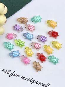 Set de 50 de mini lumini de noapte din rășină cu forme de broască țestoasă - Cadouri pentru petreceri, Pungi și decorațiuni pentru cadouri, Sezonul absolvirii, Decor dormitor, Decor pentru casă