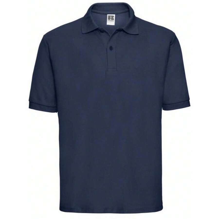 Jerzees Colours Russell Mens Classic Short Sleeve Polycotton Polo Shirt (French Navy) - Blue - View 1