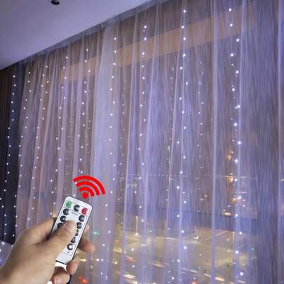 1pc Hanging Window Lights, Fairy Lights, Bedroom Decor, Indoor Decor, Christmas Holiday Party Supplies, Party Decor, Festival Decor Not Include Batteries, Halloween