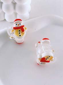 2pcs Christmas Small Clips Sweet Santa Claus Bangs Clip Elk Ponytail Clip Hairpin Christmas Head Ornaments Hair Clips Elegant Claw Clips Winter Hair Accessories Fashion Hair Cluth