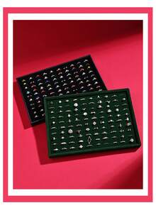 1 Stück Samt Schmuckkasten, Schmuckablage mit großer Kapazität, Schmuckaufbewahrungstablett, stapelbares Schmuckaufbewahrungstablett, Mehretagenschmuckkasten, geeignet für tragbare Multifunktionsaufbewahrung von Ringen, Halsketten, Ohrringen, Halloween Geschenk, Weihnachtsgeschenk, Geschenk für Frauen, Muttertagsgeschenk, Urlaubsgeschenk, Herbst/Winter Dekoration, Schlafzimmerdekoration