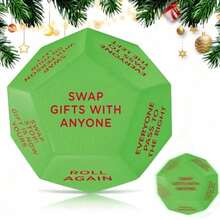 Christmas Gift Exchange Dice Game - Party Game Toy For Holiday Gatherings & Family Fun