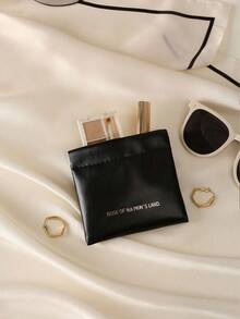 1pc Makeup Bag Simple Travel Cosmetic Bag Wash Bag, Makeup Storage Bag, Portable Outdoor Travel Toiletry Bag, Fashionable Handbag For Travel Daily Use, Travel Goods Storage Bag, For Makeup Tools, PU Leather, Travel Accessories Men Toiletry Bag Makeup Brushes Storage School Supplies Travel Essentials Make Up Bag Holiday Essentials Makeup Bags Makeup Pouch Makeup Organizer Winter