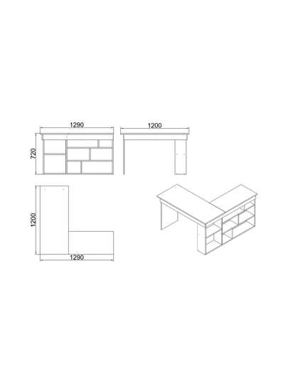 Dmora Desks Workstations view 3