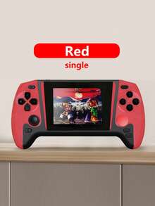 1pc New Large-Screen Game Console With 500 Classic Retro Games Nostalgic Red And White Machine Can Be Played By Two People And Can Be Connected To The TV For Screen Projection. Portable Travel FC Portable Handheld 3.5-Inch Screen Rechargeable Birthday Holiday Gift For Young Men And Women