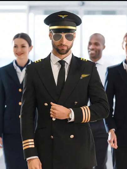 Pilot/Flight Attendant Hat, Suitable For Role Play, Costume Party Accessories