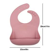 Baberos de silicona personalizados con nombre y patrón (26 opciones de patrones) - Multicolor - Ver 10