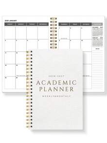 1pc 2026-2027 Yearly Planner, A5 Minimalist Weekly/Daily Planner Notebook With Monthly Overview, To-Do List, Priority, Appointments, Holidays, Office Supplies Desktop Accessory, Learning Supplies, 2026 New Year Gift (Suitable For Both Men And Women) - Beige - View 11