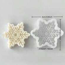 Christmas Snowflake 3D Silicone Mold - For Candles, Soap, Resin & DIY Soft Pottery Clay/Drop Glue Crafts, Hand Decorative Art Tool - Silicone Mold Christmas Gift
