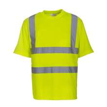 Yoko Mens Fluo HiVis TShirt (Yellow) - Yellow - View 2