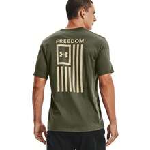 Under Armour Freedom Flag T-Shirt - Men's |  | Men Sports Tees & Tanks - Biển OD Xanh / Cát sa mạc - Xem 4