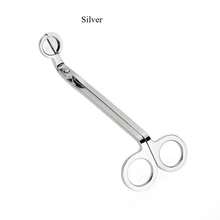 18cm Stainless Steel Candle Wick Trimmer Cutter Shears Round Head Handmade Tools - Multicolor - View 6