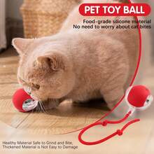 Pelota Interactiva para Gatos y Perros con Giro Automático 360 ° , Juguete Inteligente Que Rueda Solo con Sensor Táctil, Recargable USB, Ideal para Mascotas de Todas Las Edades y Razas - 1 - Ver 6