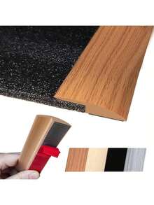 1 pièce Bande de transition de sol de 1 m, bandes de bordure de tapis auto-adhésives, sols en bois, bandes de transition pour sols inégaux, garnitures de bordure, seuils de porte, hauteur jusqu'à 5 mm