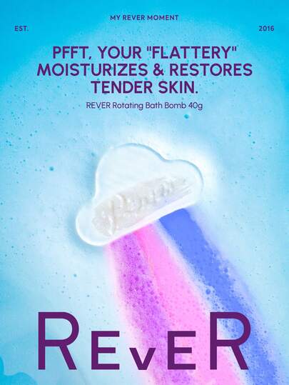 Rever REVER Cloud Bath Bomb - Day Dream 40g YOUR "FLATTERY" MOISTURIZES & RESTORESTENDER SKIN