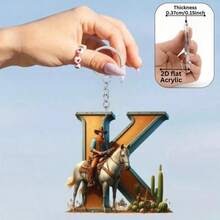 2D Flat Acrylic 26 English Alphabet Decorative Pendant, With Hanging Letter A-Z - Suitable For Christmas, Valentine's Day And Thanksgiving Decoration. Multifunctional Keychain And Backpack Hanging Accessory