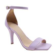 Thick Heel Sandal With Two-In-One Butterflies And Embossed Flower - 紫丁香色 - 查看 1