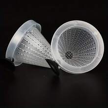 1个塑料血虫喂食锥，适用于鱼类，带吸盘的诱饵漏斗，水族箱喂食杯，直径5厘米/1.97英寸，透明鱼缸喂食器 - 彩色 - 查看 5