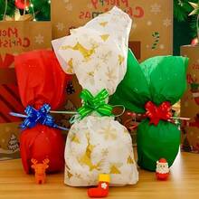 10 bucăți fundă pentru coș cadou, 6 culori (diferență mică de culoare), decorațiuni pentru împachetarea cadourilor de primăvară, fundă împachetată cu aur și panglică, fundă mare pentru împachetarea cadourilor de Paște, nuntă și ziua de naștere