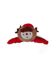 1pc Adult Versatile Accessory Elegant Girl 3D Fabric Plush Shark Claw Hair Clip, Suitable For Christmas, Holiday Parties, And Everyday Use Winter Hair Clutch Elegant Claw Clips