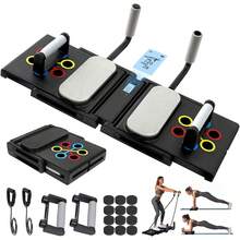 YUDSKU Tabla de Flexiones 30 en 1 Ajustable en Longitud según Anchura de Hombros, Conteo de Tiempo Automático, Soporte Antideslizante y Ligas de Resistencia – Push Up Board para Fitness y Gym en Casa - 1 - Ver 7