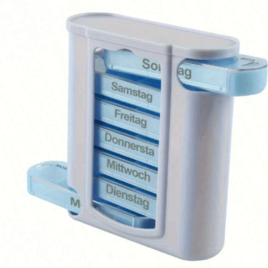 2025 New Multi-Language Drawer Pill Box, Convenient Medication Organizer Travel Essentials For Holiday Vacation Medicine Organizer Emergency Kit