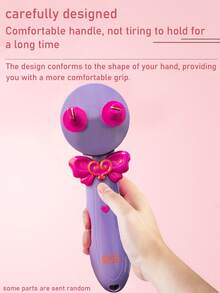 Electric Hair Braider Toy For Kids, DIY Automatic Braiding Machine Playset For Girls, 2-Strand Braid Maker, Decorative Rhinestone Accessory, Creative Braiding Toy, Easy To Use Pretend Play Toy, Gift For Girls - Multicolor - View 7