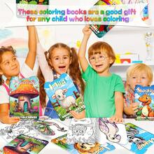 10 Pack Kids Cartoon Coloring Books Set - Educational Art Activity For Boys & Girls Ages 3+ - Features Animal World, Vegetable World, Fairy Tale House & Desserts World - 120 Pages Of Fun & Creativity - Perfect Birthday, Christmas & Halloween Gift - Multi-Combination Choices Available