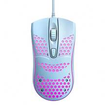 Mouse Rato Gamer para PC Com Fio Óptico 1000DPI 3 Botões Plug & Play Design Ergonómico Precisão para Jogos Compatível com Computador Portátil - Azul - Visão 11