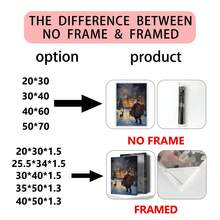 1 件圣诞老人与礼物 - 圣诞节数字艺术品 | 节日墙壁艺术，为雪村增添节日气氛，适用于家居装饰、房间装饰、卧室装饰、客厅装饰、浴室装饰、墙壁装饰、家居圣诞装饰，可选带框架的墙壁艺术 - 彩色 - 查看 2