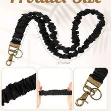 1pc Fashionable Multi-Color Pleated Elastic Lanyard, With Multipurpose ID And Phone Holder, Elegant Necklace-Style Strap, Suitable For Teachers, Nurses, Doctors And Friends - Stretchy Work Badge Holder, Daily Accessory, Boho Style, Lightweight Material, Safety Clasp, Nurse Accessory, Doctor Lanyard - Multicolor - View 5