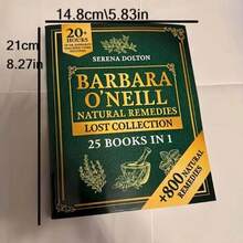 Natural Herbal Remedies Lost Collection Herbal Collection Book Decorative Books - màu xanh lá - Xem 2