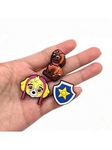 10/20/31Pcs PAW Patrol Ryder Chase Skye Anime Cartoon Shoe Charms For Clog Shoes Decoration Accessories, For Women Men Birthday Party Gift