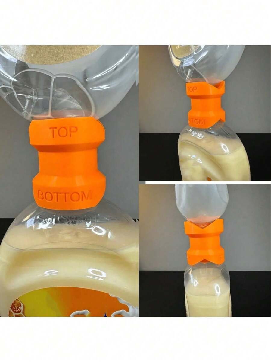 1 pezzo Dispenser intelligente in plastica: universale per sapone liquido, shampoo, bagnoschiuma, anti-perdite, risparmia tempo e fatica!