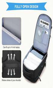 Coowoz Travel Backpack Carry On For Women Man Black Gym Backpack With Laptop Compartment Mochila De Viaje Teacher Personal Item Backpacks Rucksack Airplane Accessories Must Haves Small - 顏色C - 查看 9