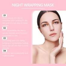 Jaysuing Txa Niacinamide Night Peel-Off Mask - Deep Cleansing Pore Moisturizing Hydrating Reduce Fine Lines & Wrinkles Increase Skin Elasticity Improve Skin Smooth Tender Refreshing Non-Sticky (80g) - 玫紅色 - 查看 6