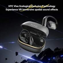 HTC NE18 Open-Ear Bluetooth Earphones, VR-Grade Spatial Audio, Dolby Atmos, Long Battery Life, IP-Rated Sweat And Water Resistance, A Must-Have For Business Travel, Purple