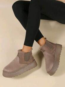 GAN AI Women Snow Boots - Brown - View 5