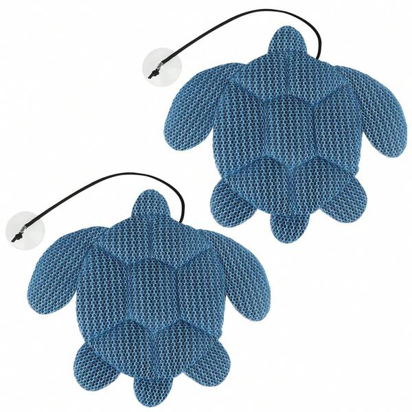 2pcs Turtle Pool Scum Oil Absorbent Ball, High-Quality, Reusable Scum Absorbent Sponges For Pools, Hot Tubs, Spas, Effectively Removes Scum, Grease, Lotion & Other Residue