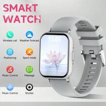 新款智能手表，兼容iOS/安卓系统，1ATM防水，支持计步器、无线通话、通知提醒、100多种运动模式、AI语音助手、分屏显示、计算器，时尚设计，可自定义表盘，男女皆宜，是情人节的绝佳礼物 - 彩色 - 查看 14