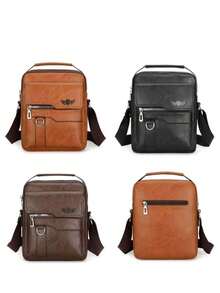 Men's Waterproof Multi-Function Messenger Shoulder Bag - 摩卡棕 - 查看 10