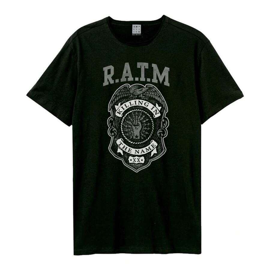 Amplified Unisex Adult Killing In The Name Rage Against The Machine T-Shirt (Charcoal) - 100% Cotton - (GD2161) - 灰色 - 查看 1