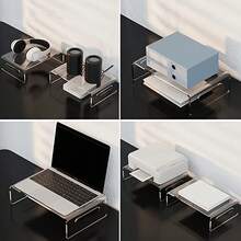 Acrylic Monitor Stand Riser, Suitable For Computer, Laptop, Printer, Notebook, IMac Displays, Premium Transparent Laptop Stand For Home And Office Use
