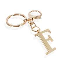 1 Stück hochwertiger und eleganter Schlüsselanhänger mit Goldbuchstaben, dreidimensionaler Anhänger mit Buchstaben A-Z, stilvoller Schlüsselanhänger aus Legierung, Charm für Tasche, Rucksack, Autoschlüssel, perfektes Accessoire für den täglichen Gebrauch von Frauen, tolles Geschenk für Paare, klassischer und einfacher Schlüsselanhänger, Dekoration, Taschenzubehör, geeignet als Geschenk für Freunde, Familie, Paare, Freundinnen, wichtige Geschenke, Urlaubssouvenirs