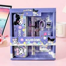 Sanrio Sanrio Stationery Gift Set For Boys And Girls, Includes Pencils, Erasers, Sharpeners, Kuromi, My Melody, Hello Kitty, Ideal Birthday, Back To School, Halloween, Christmas, Thanksgiving Gift For Kids (Assorted Patterns And Colors Due To Production Batch Differences)