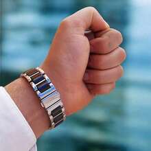 Orient Reloj de cuarzo de acero inoxidable con cristales de dos tonos y función múltiple, esfera negra con calendario de día, adecuado para uso diario, fiesta, ropa y como regalo de cumpleaños para mujeres y novias